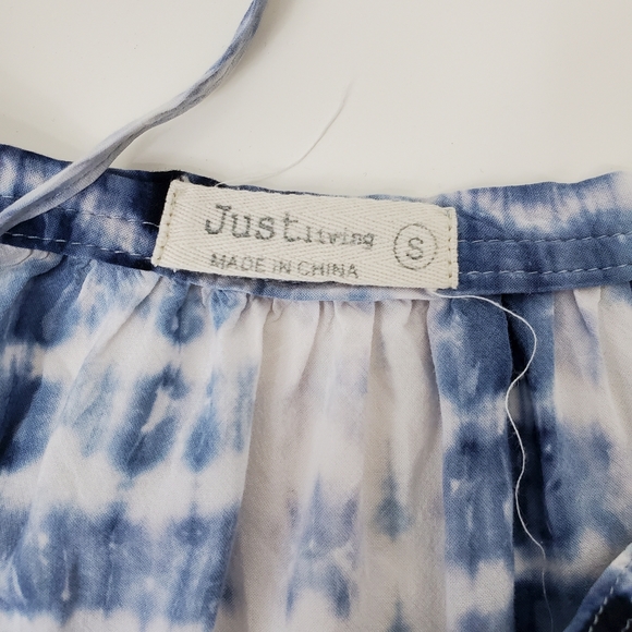 Just Living tye-dye, tie front tank top size small - Picture 5 of 10